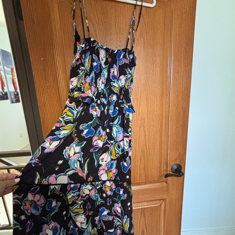 Lost + Wander Black Floral Dress